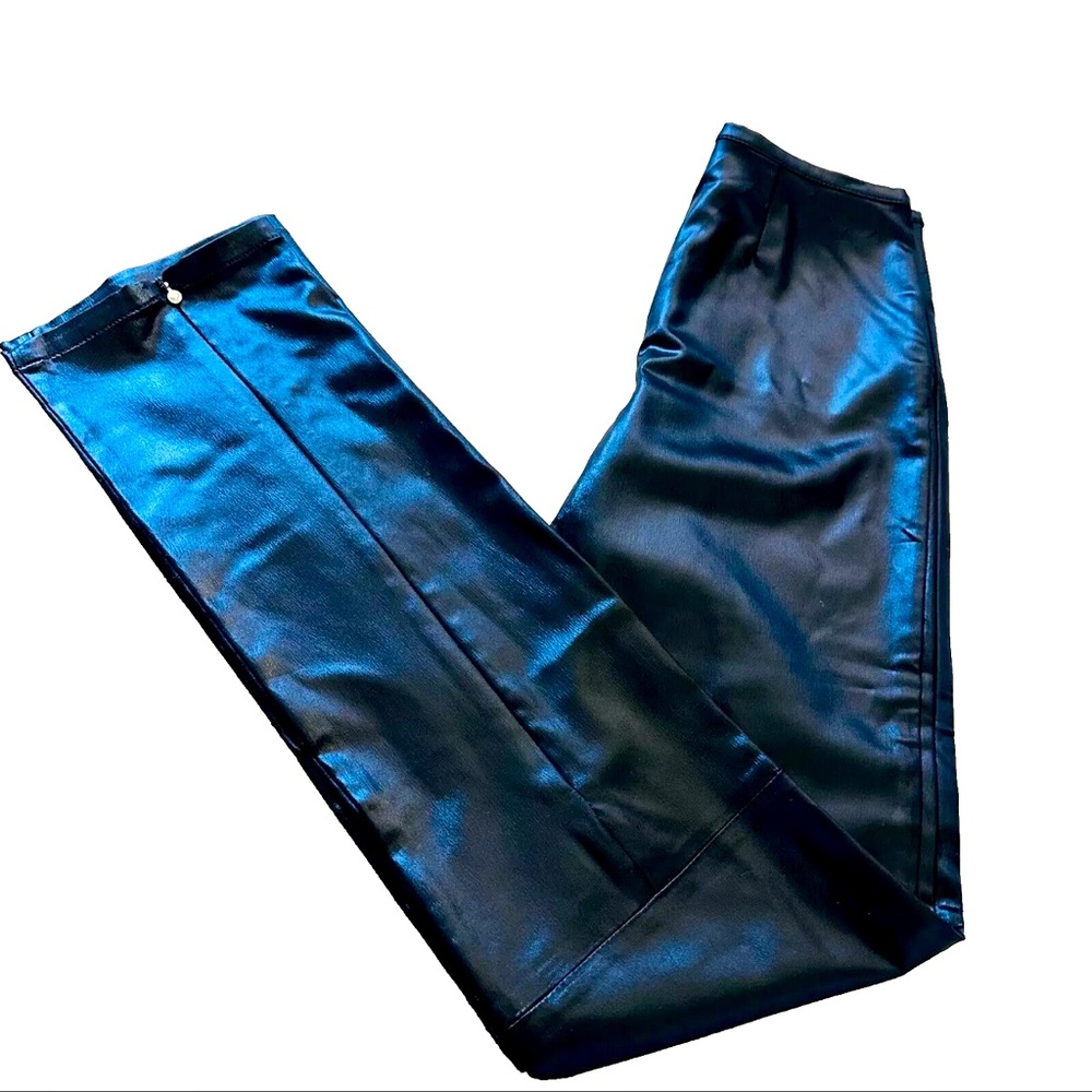 NWOT Vintage Versace Jeans Couture High Rise Pants Stretch Black Italy 22/36 XXS